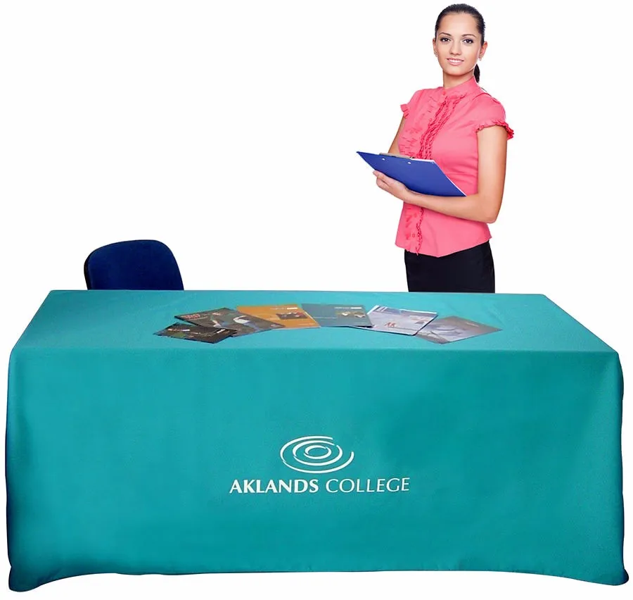 Custom Exhibition Printed TableCloth Printing, Printed Advertising Tablecloth