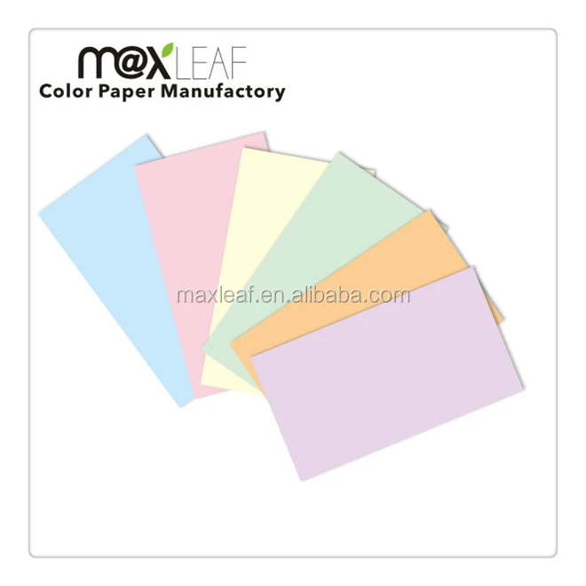 185gsm a4 size ivory yellow blue pink green lemon pastel colors