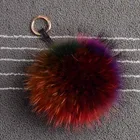 China manufacturers Hairball Raccoon fur ball pompom keychain fur
