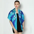 Silk Scarf Quality Square 100% Pure Silk Satin Scarf Of Customized Color