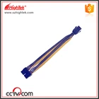 100pcs PCI-E PCIe PCI Express 6Pin female to double 6pin male Adapter GPU Video Card Power Cable 18AWG 20cm