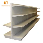 Guangzhou factory retail display gondolas advertising double sided supermarket gondola shelf