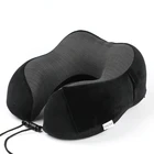 Custom wholesale plush Memory foam U shape travel Neck Pillow