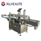 automatic plastic cup two side sticker labeling machine for double side