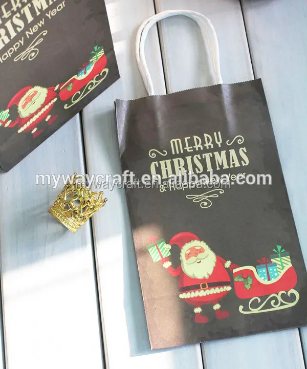 merry christmas gift paper bags