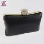 Fashion lady handbag clutch metal purse frame