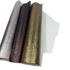 Glitter Manufacturer synthetic leather sheets fabric rexine roll pvc leather for hotel room supplies