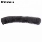 Wholesale detachable fox fur trim for hood collar winter coat fur collar for men and women jackets