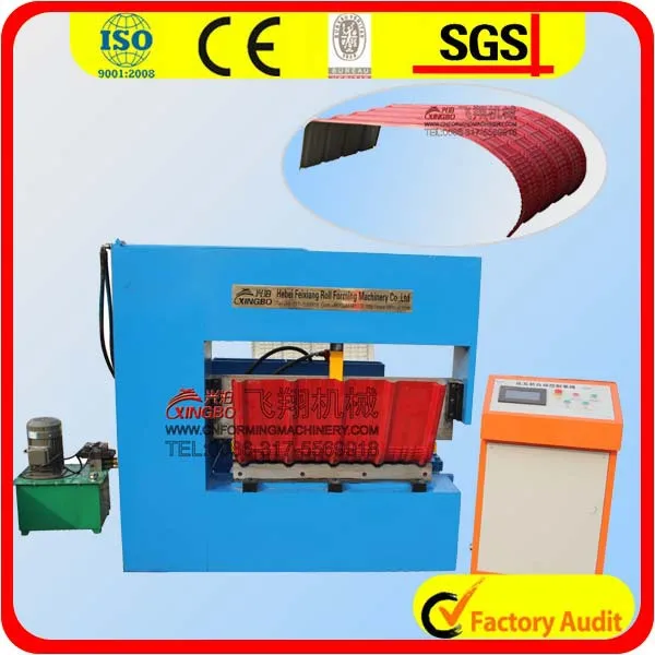 roofing sheet crimping metal sheet curving machine