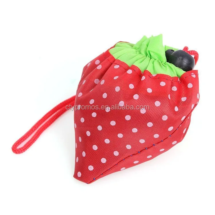 custom printed recycled foldable shopping fruit strawberry