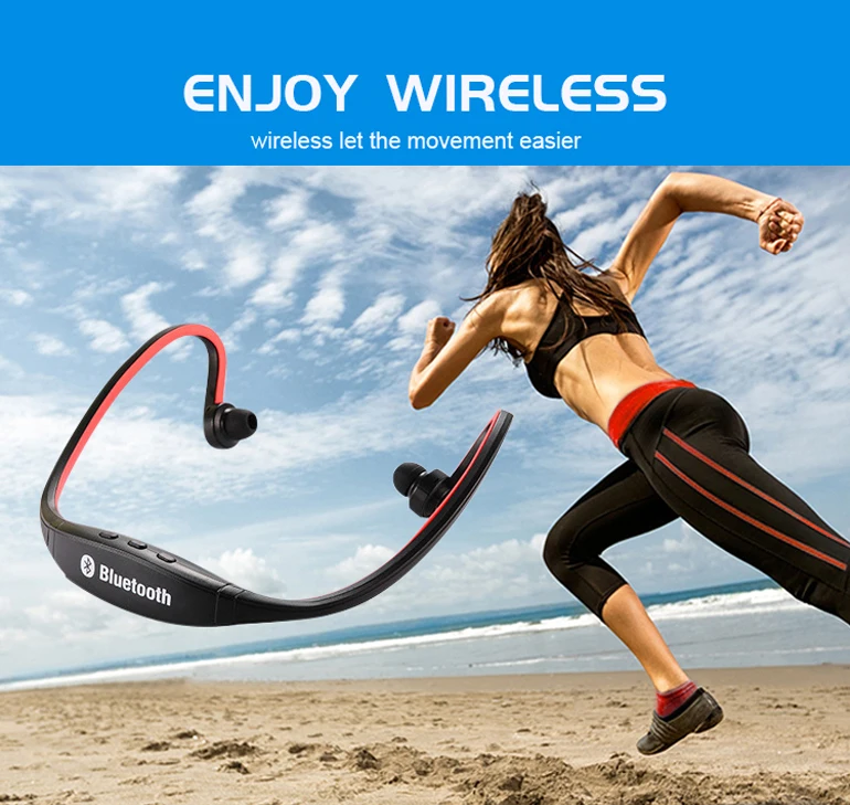 Good Quality Neckband Sport Wireless Blue tooth Earphone - ANKUX.COM