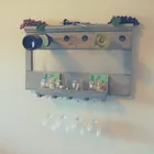 personalized gift rustic wood wine rack,wine shelf,wall mounted wine holder