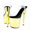 Leecabe Elegant sexy super high heel shoes fashion pole dance shoes party wedding platform sandals