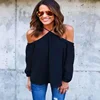 Sexy Off Shoulder Top Long Sleeve Women Shirts Blouses Casual Loose Blouse Ladies Blusas Plus Size Y10959
