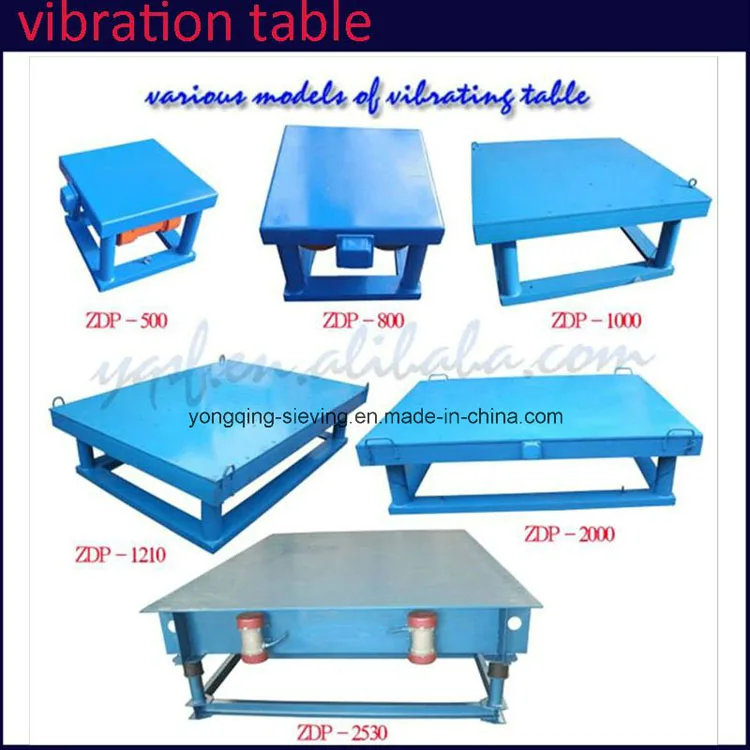 For sale concrete vibrating table used for mould consolidation