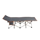 Cheap price Red steel frameOxford folding travel sleeping cot bed design portable folding bed
