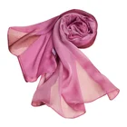 100% pure silk custom printed chinese silk long scarves