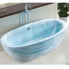 cheap acrylic bathroom corner solid surface freestanding bathtub resin