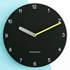 Forescolor Ecoboard Home Decorative Black Word Clock Silent Quartz Fashion Watch Promotion, 3D Clock Insert Wall