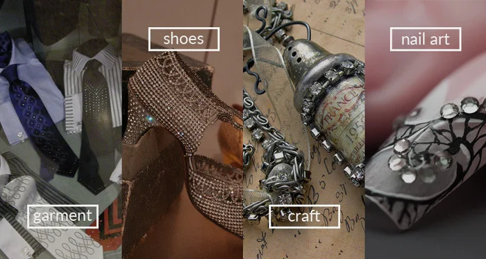 Decorative Professional Crystal Rhinestone Buttons Flat Back