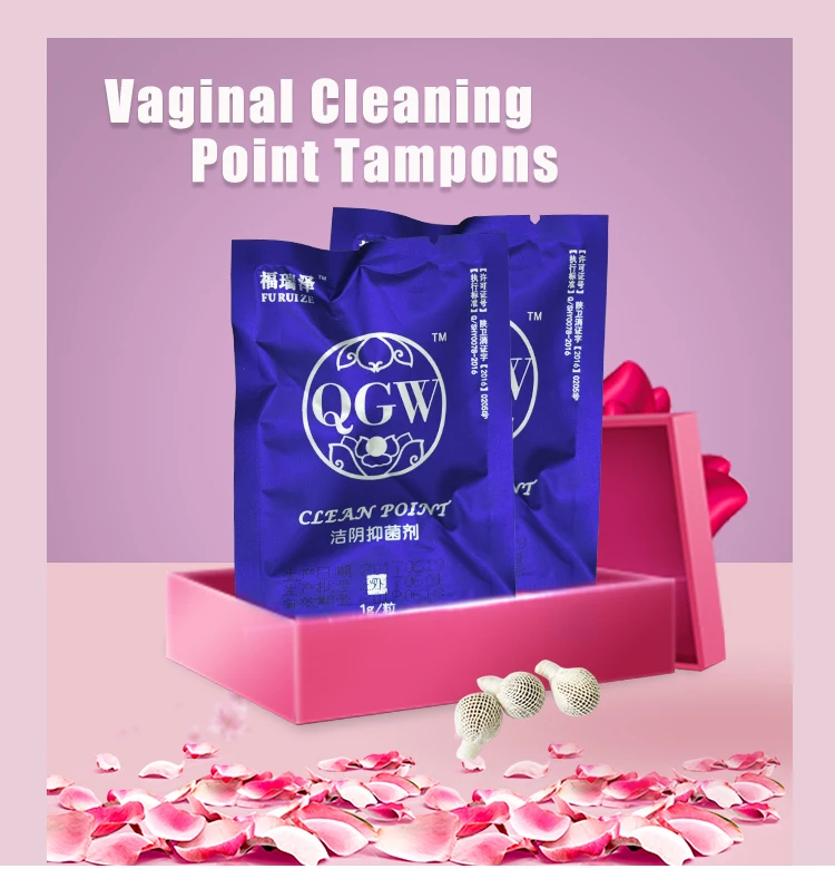 Hot Selling Women Infertility Yoni Pearls Womb Wellness Original Vagina Detox Tampon Yoni Detox