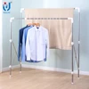 Outdoor double pole folding cloth hanger rack
