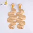 wholesale best quality human blonde color 613 hair extension human hair