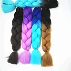 Colorful long yaki straight 48" 84" jumbo synthetic hair braids