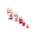 2019 High Quality Cartoon Wooden Nesting Doll For Toddlers Nesting Matryoshka Doll