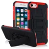 For LG Q7 PLUS Metropcs Hybrid Armor 3 in 1 case rugged protective shell case with belt clip holster stand phone cover