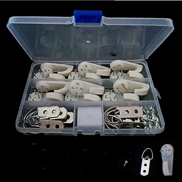 48pcs/set plastic and metal xl size no trace nail hook invisible