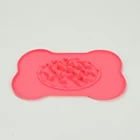 Silicone Bone Shaped Bowl for Dogs Slow Feed Pet Dog Feeder