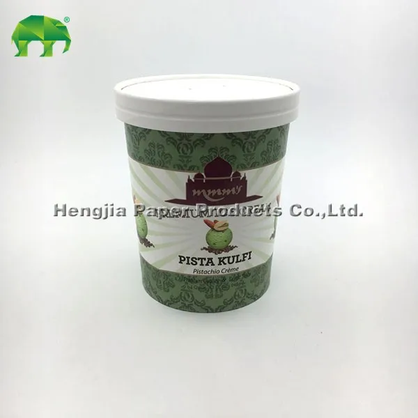 Small ice cream paper cups with plastic lid good supplier made
