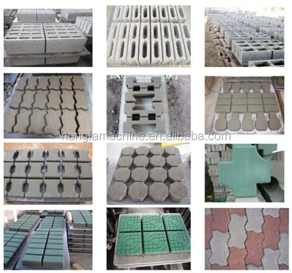 QTJ4-40B2 concrete soild block/ cement hollow brick making machine/ brick making machine