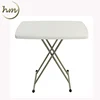 Modern Square Plastic Top Metal Leg Tables In Low Price HM-T011