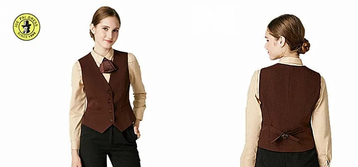 Hotel Restaurant Cafe Front Desk Clerk Overalls Long Sleeve Autumn