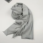 Soild color promotion gift fashion comfortably warm scarf 100% viscose cheap plain scarf shawl