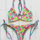 fashion sexy open custom sublimation printed bikini minimum coverage woman brazilian bikinis swimwear 2019