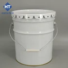 6L tinplate Packaging Barrel,6L iron paint bucket with lug lid for solvent based paint packaging