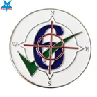 Wholesale Price Compass Shape soft Enamel Pin Badge/lapel pin