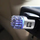 US Korea Best Selling Patented Factory Direct CE RoHS 2-in-1 JO-6291 Smart USB Mini High Voltage Ioniser Car Air Purifier