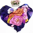 Custom silk scarf digital printing double sided 100% silk shawl