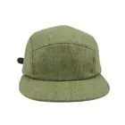 natural hemp suede 5 panel camper hat blank design