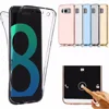 For Samsung S8 plus 360 TPU Case Crystal Clear note 8 s7 edge Front and Back Full Body Transparent Flexible TPU s8 bumper case