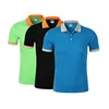 Casual solid color flat knit collar short sleeve mens polyester workout wholesale dry fit cheap uniform polo shirt