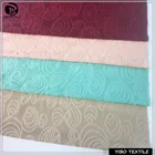 new jacquard design high quality jersey knitting jacquard solid dyed fabric for women garment