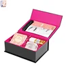 Custom printing carton cosmetic gift set packaging box with insert tray