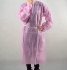 Pink surgical non woven disposable gown wholesale