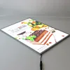 Size A3 Aluminum Frame Advertising Picture Insertion LED Light Box with Anti scratching glass panel