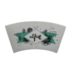 Printed paper fan for paper cup making